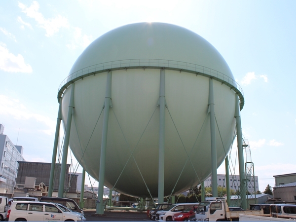 City gas spherical gas holder